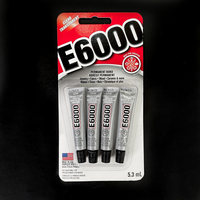 E6000 Industrial Strength Adhesive - Mini Tubes, Pkg of 4