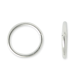 SNAPEEZ® the Ultra Secure No Solder Jump Ring Silver Ring Hard Open Locking  Snapping Jump Ring 6mm Heavy Gauge. Made in USA. 