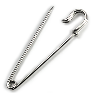 Safety Pin, 57mm Safety Pin/Bails with no Loops – Stainless Steel – Beazu