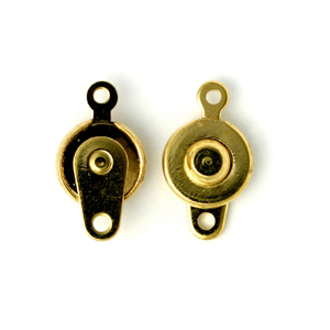Clasp, 9mm Round Press Button Style Clasp (16mm length) with Swivel ...